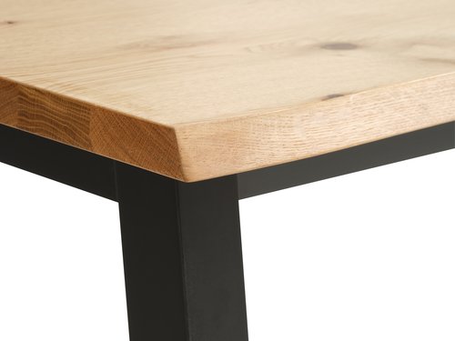 Desk SKOVLUNDE 60x120 natural oak/black