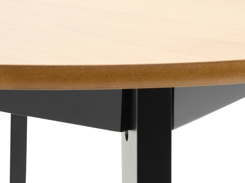 Jedilniška miza JEGIND Ø105 hrast/črna