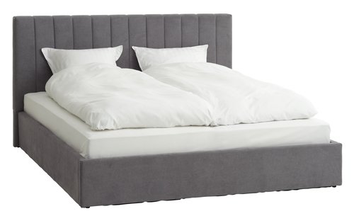 Ліжко AGERFELD 180x200см т.сірий