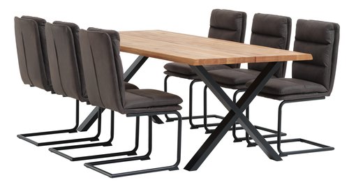 Ruokapöydän tuoli ULSTRUP antrasiitinharmaa/musta