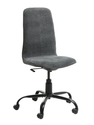 Krzesło biurowe SEJET wysokie ciemnoszary