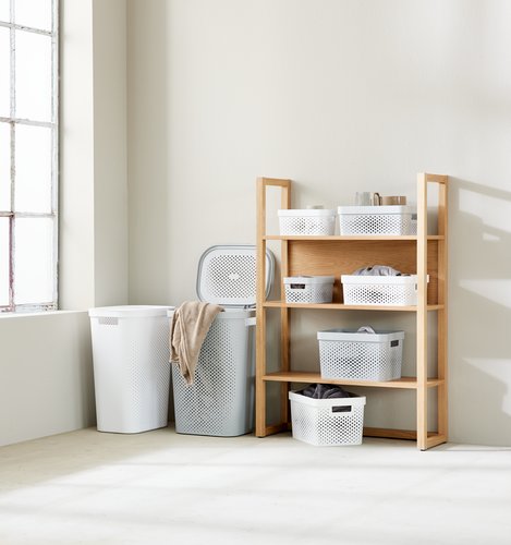Cesta para ropa INFINITY plástico blanco | JYSK