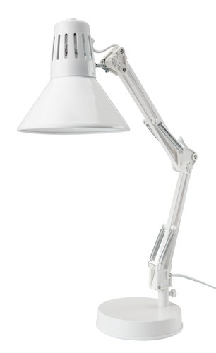Lámpara de mesa ERNST Ø15xA55cm blanco
