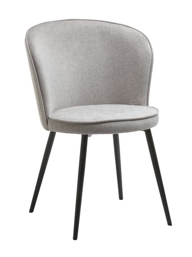 Dining chair RISSKOV light grey/black