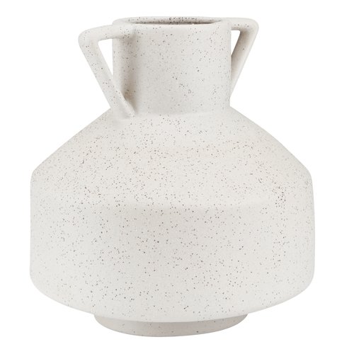 Váza DINES Ø25xV25 cm bílá