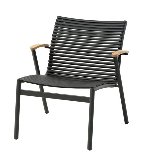 Lounge chair SADBJERG W66xH73xD78 black