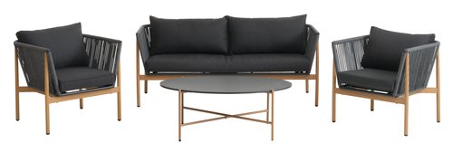 Комплект мебели BYMARKA 5 места бързосъхнещ сив