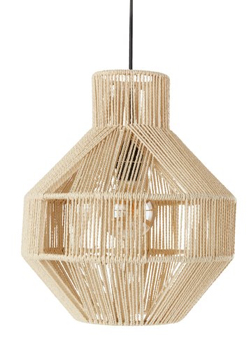 Lampe suspendue HEINE Ø30xH36cm naturel