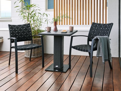 Bistro table THY W60xL60 black