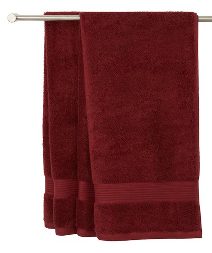 Bath sheet KARLSTAD 100x150 burgundy