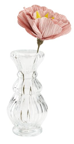 Fleur artificielle PER H40cm rose