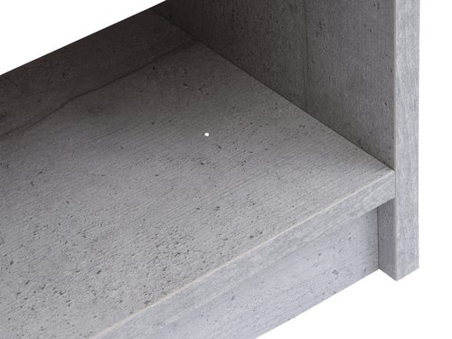 Noční stolek BILLUND bílá/beton