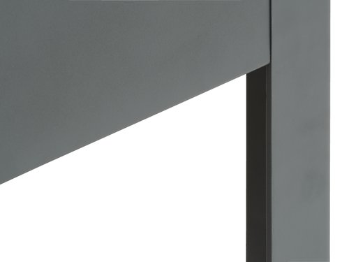 Bed frame KILDEN Single excl. slats dark grey