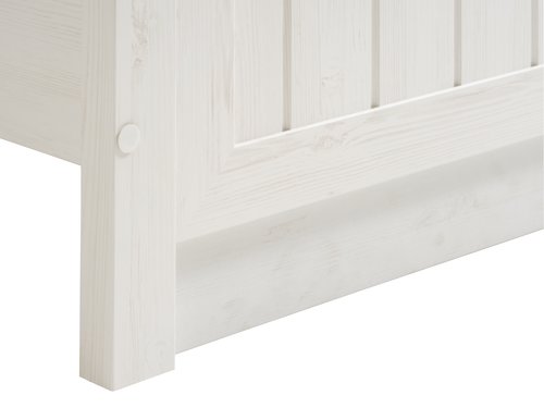 Bed frame MARKSKEL KNG 150x200 oak/white