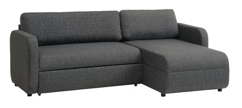 Sofa bed chaise longue JETSMARK grey