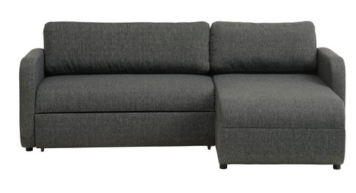 Sofa bed chaise longue JETSMARK grey