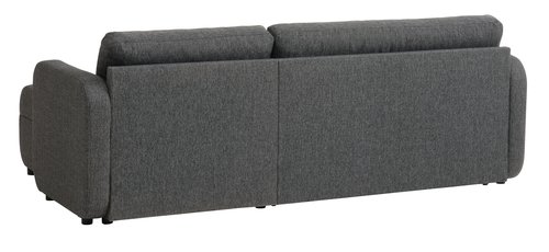 Sofa bed chaise longue JETSMARK grey