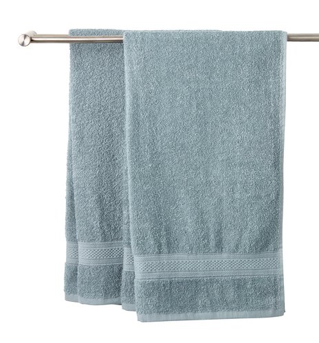 Badehåndklæde UPPSALA 65x130 støvet blå