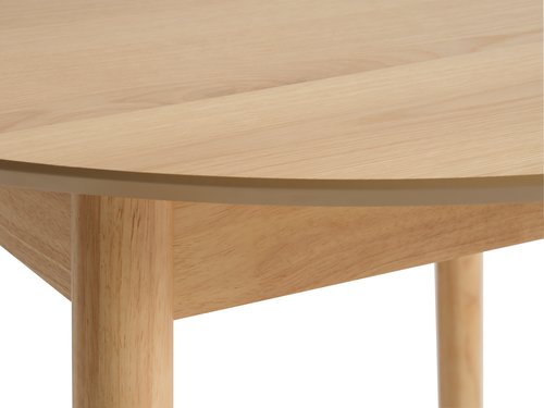 Table MARSTRAND Ø110/110x200 chêne