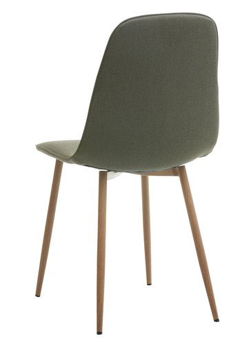 Spisebordsstol BISTRUP olivengrøn/eg