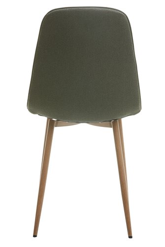 Кухненски стол BISTRUP цвят маслина/дъб