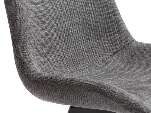 Dining chair HYGUM swivel grey/black