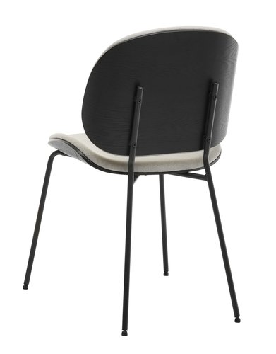 Jedálenská stolička TESTRUP piesková/čierna