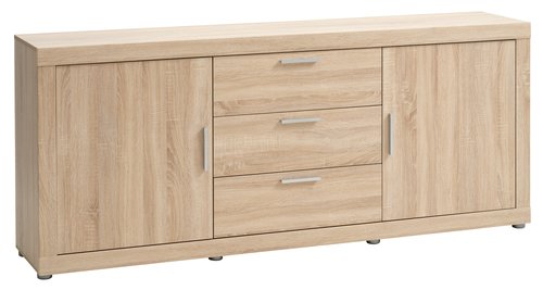 Sideboard RINDSHOLM 2 doors 3 drawers oak colour