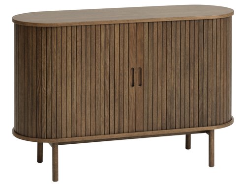 Dressoir LYNGVIG tambour deuren donkereiken