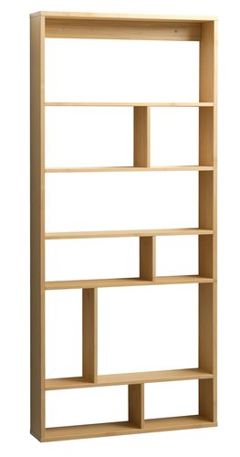 Wall shelf SALTRUP 6 shelves bamboo