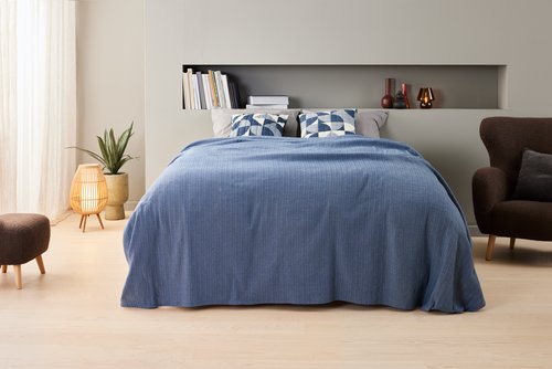 Ukrasni jastuk PLATAN 45x45 plava/bijela