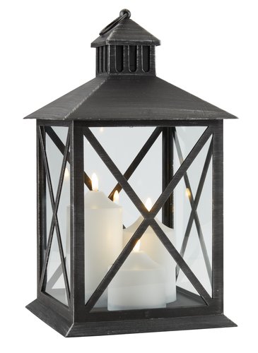 Lantern PULKA W23xL23xH40cm w/LED