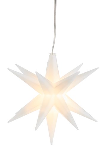 Vianočná hviezda HEULANDIT Ø12 cm s LED a časovačom