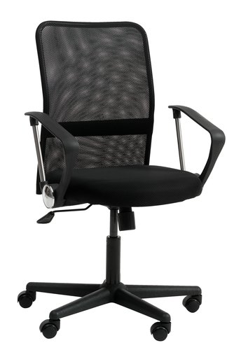 Office chair DALMOSE black mesh