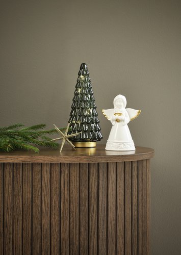 Világító karácsonyfa MODGUNN üveg MA26cm időzítővel