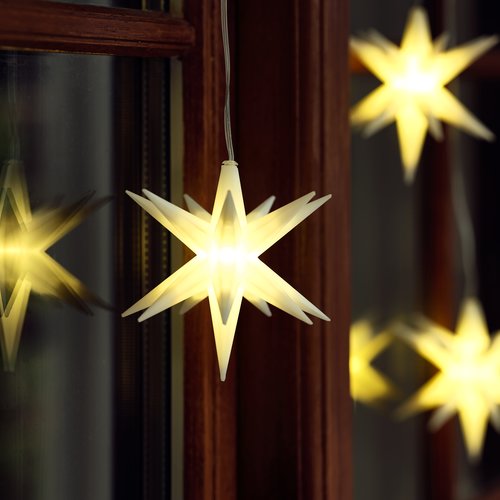 Karácsonyi csillag HEULANDIT ÁTM12cm LED időzítővel