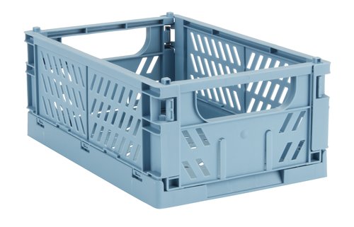 Basket MILAS W16xL25xH10 foldable blue