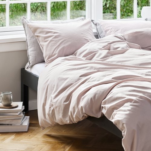 Lenjerie pat+cearșaf ELLEN 200x220 roz
