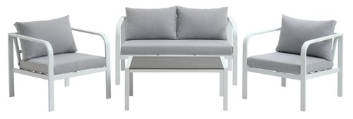 Lounge set VASTO 4-seater white