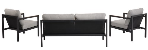 Комплект меблів для відпочинку BEJSTRUP 4м сірий