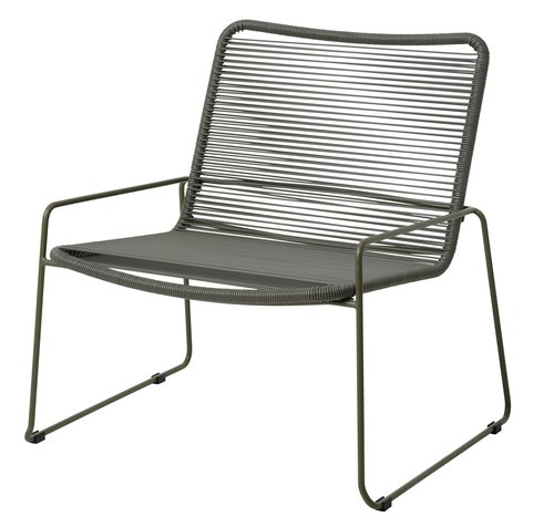 Krzesło wypoczynkowe BANDSBJERG S72xW74xG70 zielony