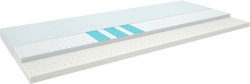 Topper 90x200cm GOLD T110 weiß