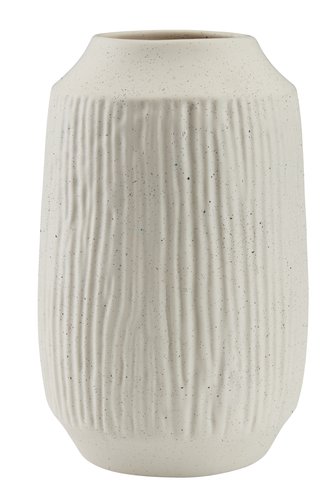 Vase CHRISTIAN Ø21xH33cm hvit