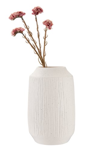 Vase CHRISTIAN Ø21xH33cm hvid