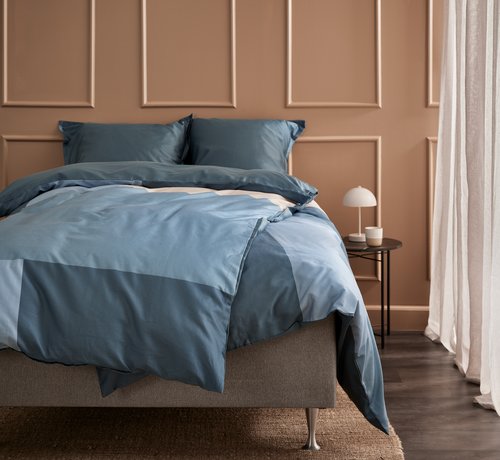 Спално бельо с чаршаф MARIA сатен 200x220 синьо