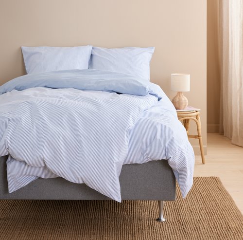 Спално бельо с чаршаф SHEILA 140x200 синьо