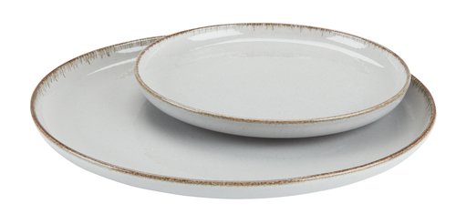 Plate FERDUS D27cm porcelain grey