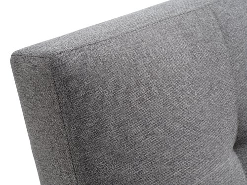 Разтегателен диван HOLSTED сив текстил