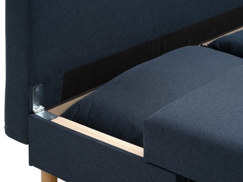 Sofa bed NORSMINDE blue fabric