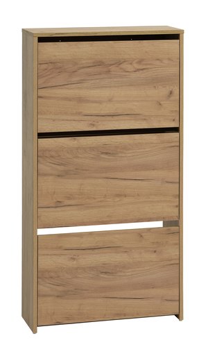 Mueble Zapatero en color roble Safir 84x44x30CM